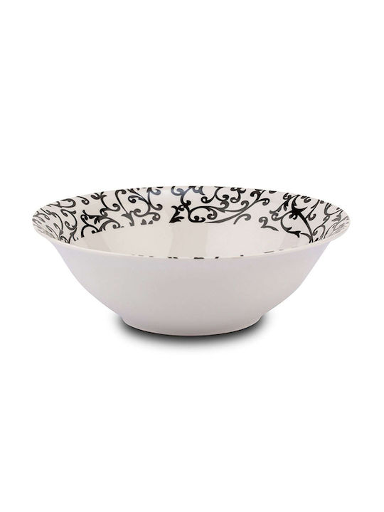Nava Ceramic Salad Bowl White 23x23x7.5cm
