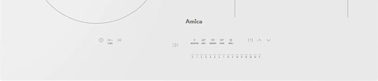 Amica Индукционен котлон Автономен 59.2x52.2εκ. Бял