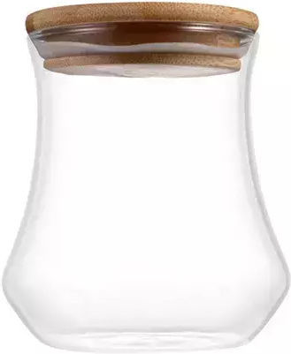 Karvounis Vază Utilizare Generală cu Capac Ermetic Sticlă Transparent 500ml 1 Bucată