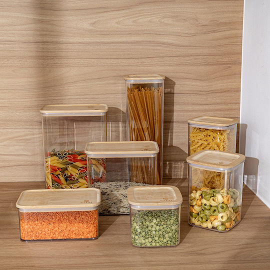 Estia ESSENTIALS Vază De Utilizare Generală Cu Capac Din Plastic Transparent 1200ml