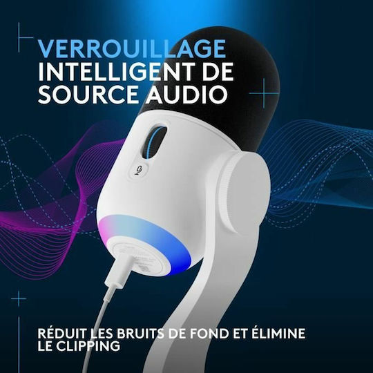 Logitech G Yeti Δυναμικό Μικρόφωνο USB Επιτραπέζιο σε Λευκό Χρώμα
