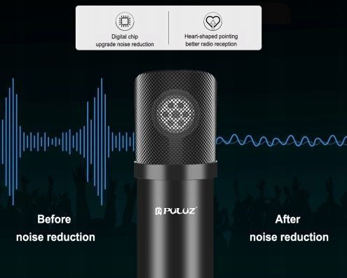 Puluz SB6439 Σετ Μικρόφωνο Clip On για Φωνητικά