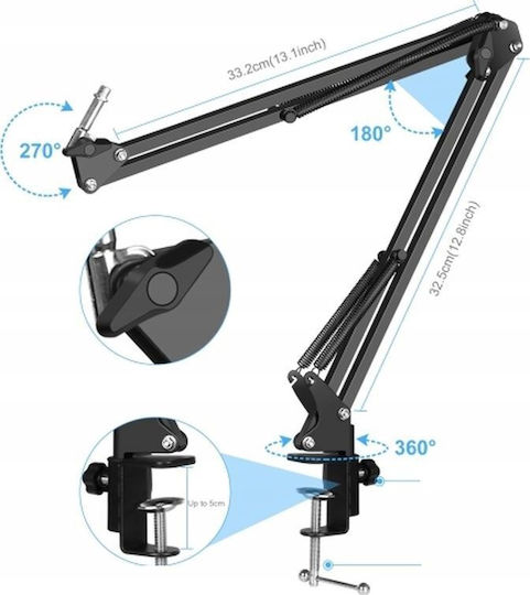 Puluz SB6439 Σετ Μικρόφωνο Clip On για Φωνητικά