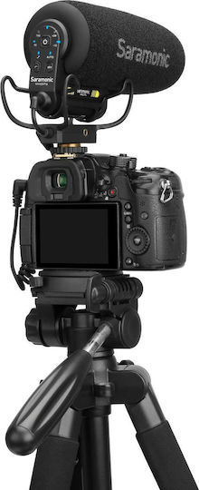 Saramonic VMIC 5 Pro Кондензатор (Малка диафрагма) Микрофон Шоково монтиран за Камера в Черен Цвят