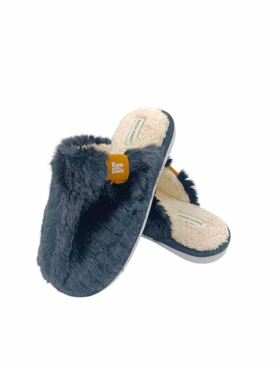 Jomix Winter Women's Slippers in Black color