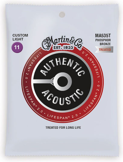 Martin Set Corzi Pentru Chitară Acustică Fosfor Bronz 11 - 52
