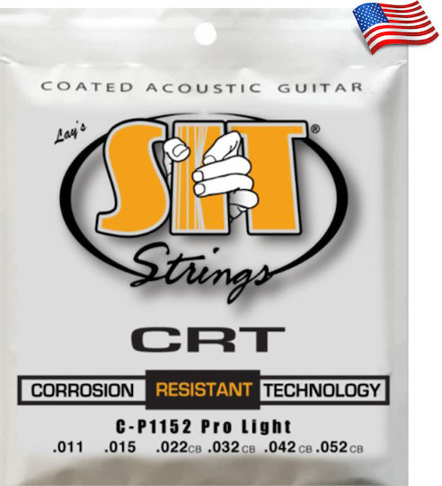 Sit Crt Coated Σετ Χορδών Phosphor Bronze Ακουστικής Κιθάρας 11 - 52"