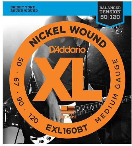 Daddario Set of Nickel Wound Strings for Bass XL Nickel Bass 50 - 120"