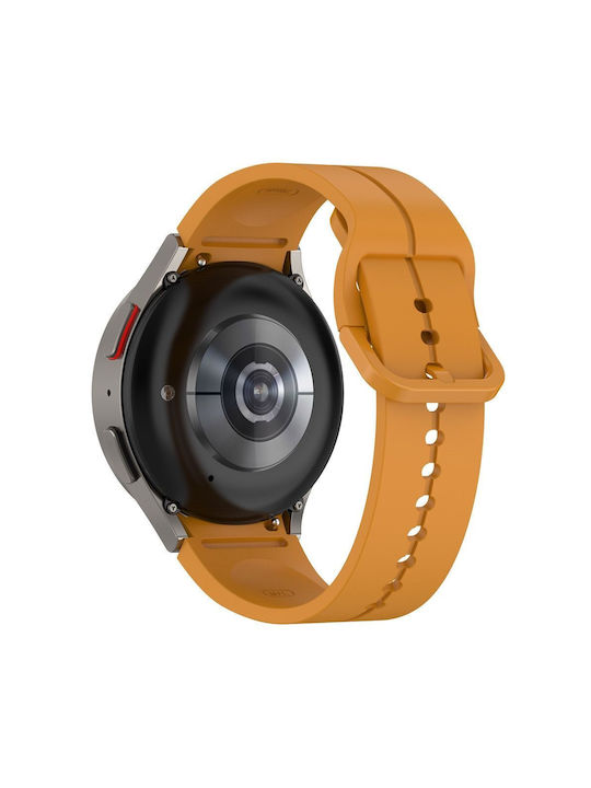 Samsung Silicone Strap Yellow Λουράκι Σιλικόνης Κίτρινο (Universal 20mm)