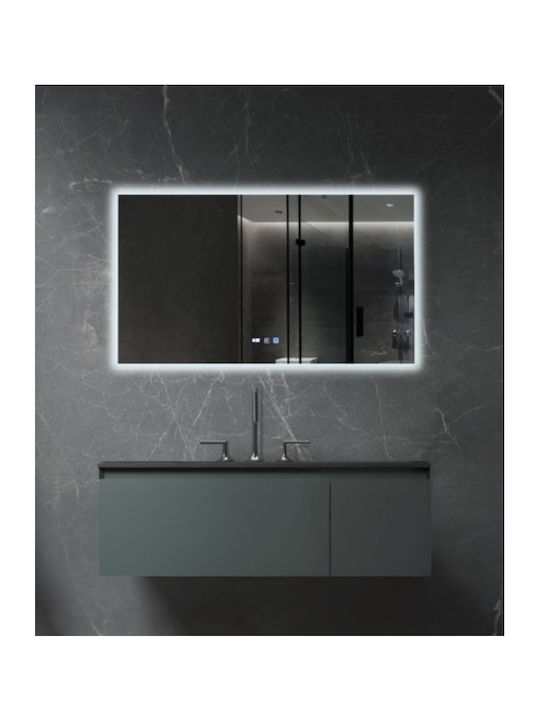 Sparke Ορθογώνιος Καθρέπτης Μπάνιου Led 80x50cm