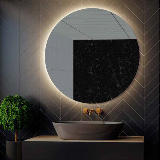 Karag Sardes Runder Badezimmerspiegel LED 70x70cm