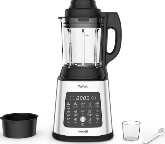 Tefal PerfectMix Cook Блендер с Голяма Стъклена Кана 2 л 1400W Сребрист