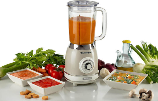Ariete Vintage Blender With Glass Jug 1.5 Lt 1000W Beige