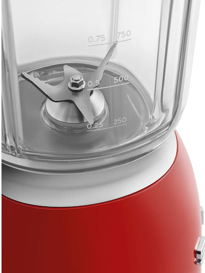 Smeg 50's Style Μπλέντερ με Κανάτα Tritan 1.5 lt 800W Κόκκινο