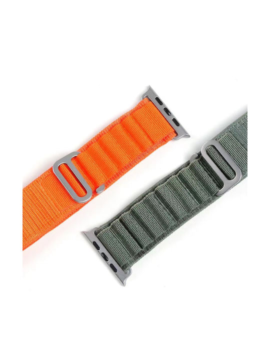 Techsuit Watchband W037 Armband Stoff Orange (Apple Watch 38/40/41/42mm) KF2310830