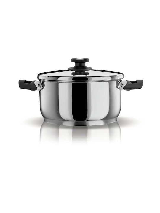 Pyramis Classic Βαθιά Ανοξείδωτη Κατσαρόλα 3.5lt / 20cm