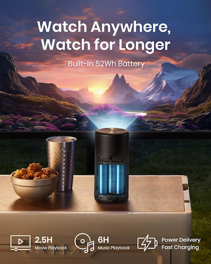 Nebula by Anker Capsule 3 D2426212 Mini Projector DLP Full HD Laser με Wi-Fi και Ενσωματωμένα Ηχεία