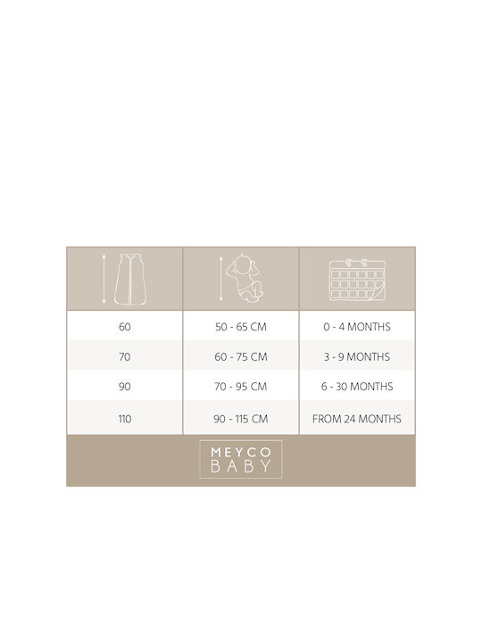Meyco Winter Schlafsack mit Füßen Soft Green