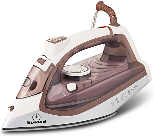 Human HU507 Steam Iron 2400W with Ceramic Plate and Continuous Steam Supply 35g/min