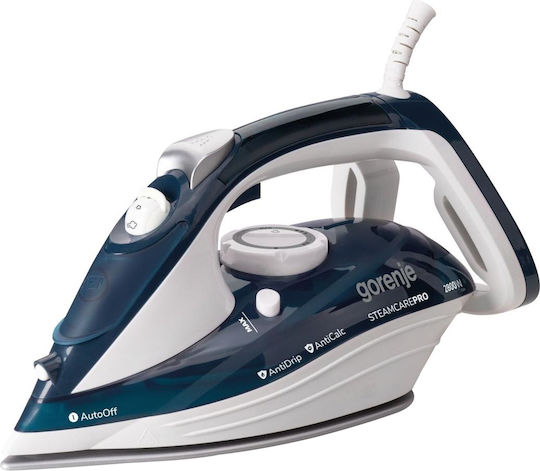 Gorenje Steam Iron 2800W with Ceramic Plate and Continuous Steam Supply 100g/min