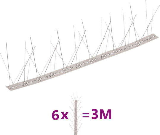 vidaXL Ακίδες Απώθησης Πουλιών 3x1m