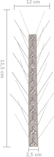 vidaXL Repellent Spikes Birds 10x10m