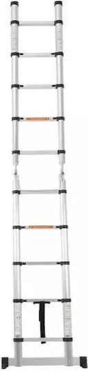 Kevard Telescopic Ladder Aluminum 20 of Steps with Maximum Height 8m