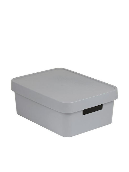 Curver Infinity Plastic Storage Box with Lid Gray 56x39x27cm 1pcs