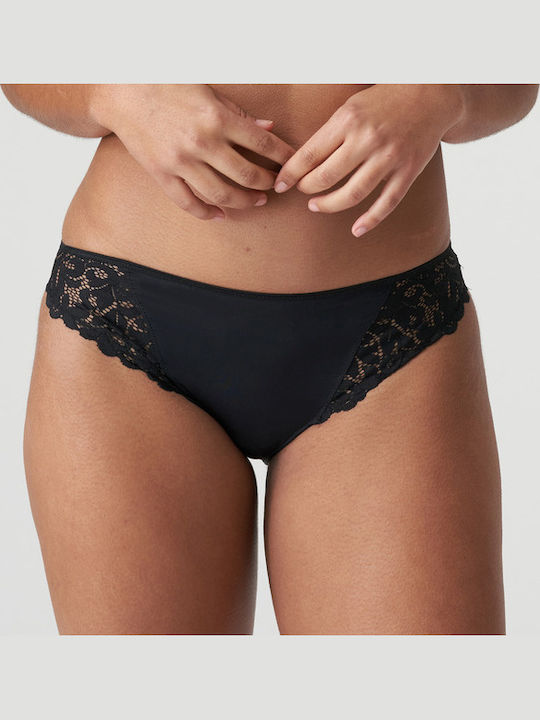 Women's Slip with Lace Black