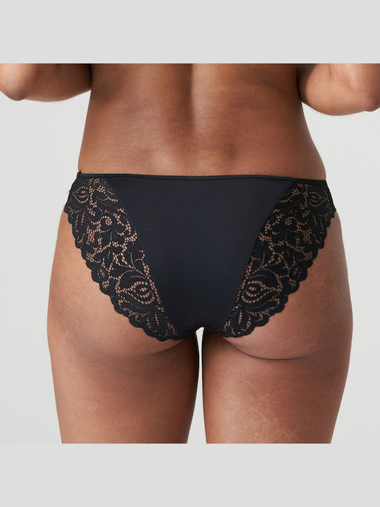 Women's Slip with Lace Black