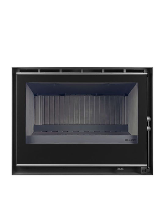 Bellido Llama Cristal 70 Wood Cassette Fireplace Insert with Straight Window 7.3kW Closed Expansion Tank