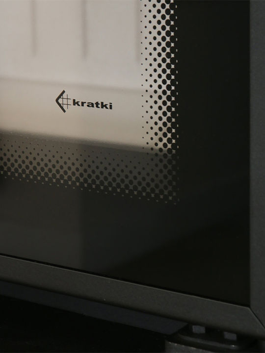 Kratki MBM PW 10 P BS W Wood Fireplace Insert Radiator with Right Corner Window 12kW Closed Expansion Tank