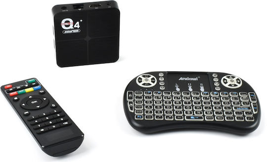 Andowl TV Box Q 4 PRO Mini 6K UHD με WiFi USB 2.0 4GB RAM και 64GB Αποθηκευτικό Χώρο με Λειτουργικό Android 10.0