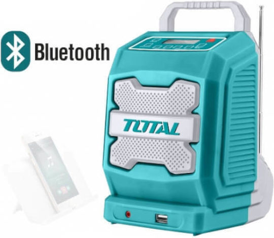 Total TJRLI2001 Επιτραπέζιο Ραδιόφωνο Μπαταρίας με USB Μπλε