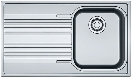 Franke Smart SRX 611-86 3011750102 Rechte Hand Drop-In Spüle Inox Satiniert B86xT50cm Silber