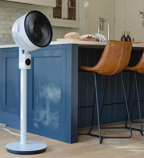Meaco SEFTE10PS-EU Pedestal Fan 26W 10cm Diameter With Remote Control White