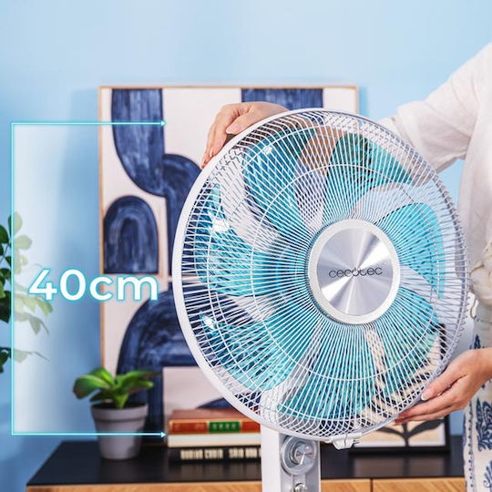 Cecotec EnergySilence 610 Max Flow Ανεμιστήρας Ορθοστάτης 70W Λευκός