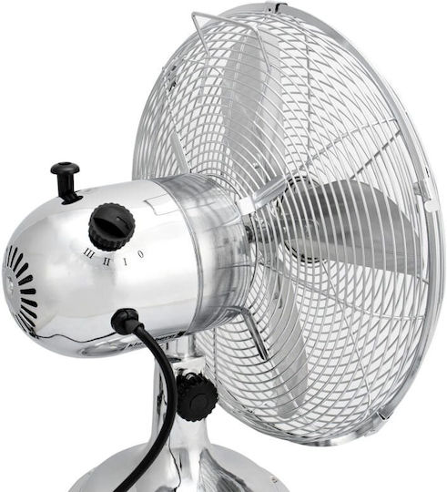 Klausberg Tabletop Fan 50W with 41cm Diameter Silver