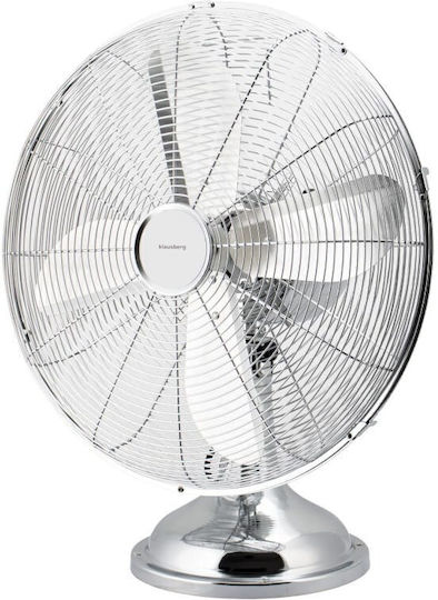 Klausberg Tabletop Fan 50W with 41cm Diameter Silver