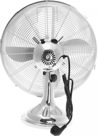 Klausberg Tabletop Fan 50W with 41cm Diameter Silver