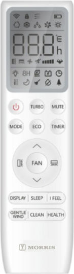 Morris Loft II Инверторен климатик 9000 BTU A++ - А++/А+ с Йонизатор и WiFi