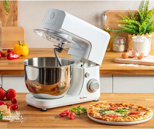Moulinex Mastercher Essential Küchenmaschine 800W mit Rostfreiem Schüssel 4,8lt