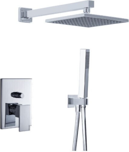 Viospiral für Dusche Silber