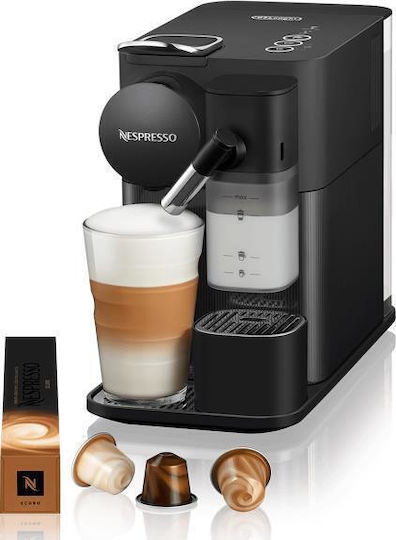 De'Longhi Lattissima One Pod Coffee Machine Nespresso Pressure 19bar with Milk Frother Black