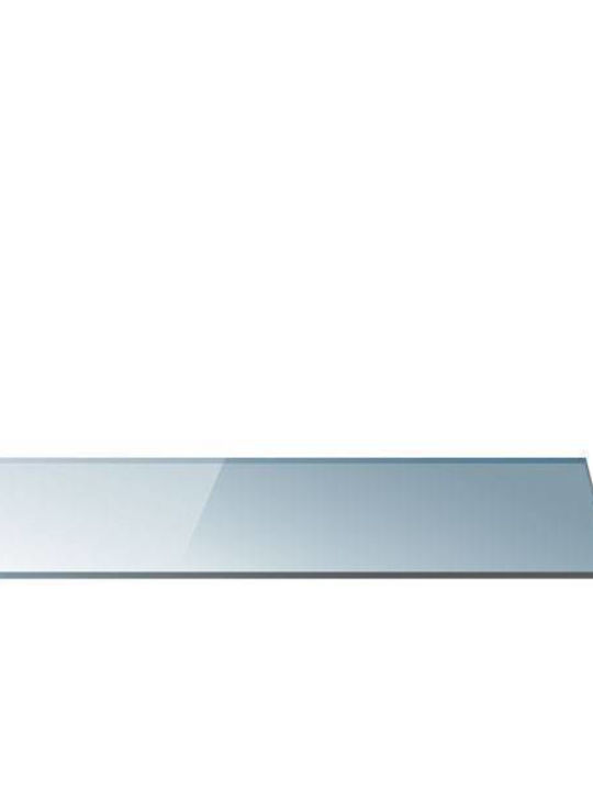 Karag Mensole An der Wand montiert Badezimmerregal Glas 40x10x6cm Transparent