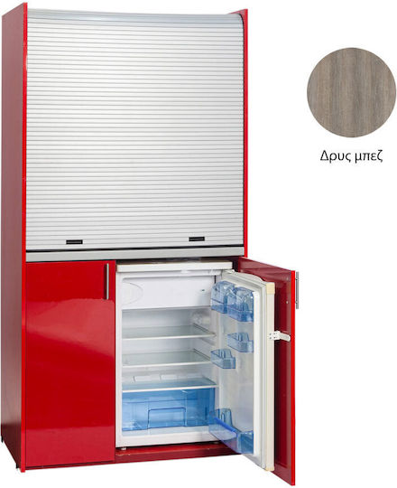 Silver ΚΣ105 Πολυκουζινάκι με Αριστερή Γούρνα 105x65x209cm Δρυς
