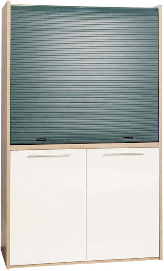 Silver ΚΣ125 Πολυκουζινάκι με Αριστερή Γούρνα 125x65x209cm Κερασί
