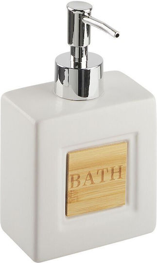 Beliani Badezimmer-Accessoire-Set Keramik Beige 4Stück