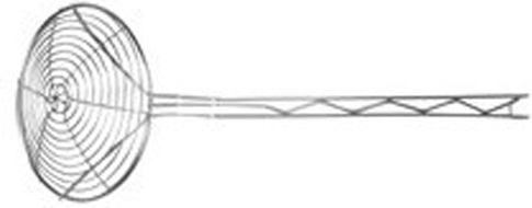 Venus Lingură Joasă Cu Găuri Spider Strainer Inox 51cm