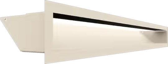 Kratki Ορθογώνια Περσίδα Τζακιού 80x9cm Μπεζ